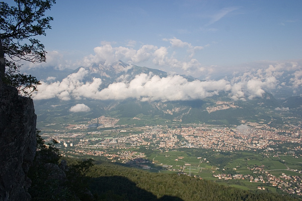 La Marzola – Aussichtsplattform über dem Caldonazzosee
